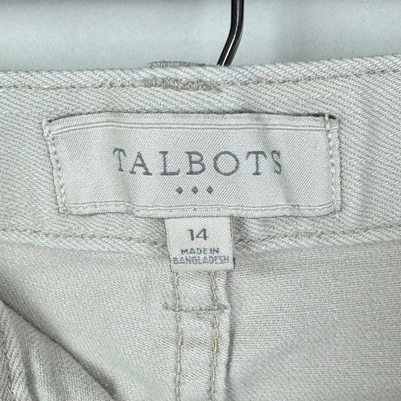Talbots Factory Rolled Hem Capri Pants Women's 14 Tan - Picture 7 of 8